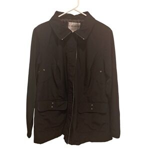 Weather Tamer Black Short Raincoat/Jacket Size 1X (16W)